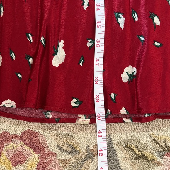 🌹 VINTAGE BETSEY JOHNSON ROSES MERMAID MAXI SKIRT 00 0 2 XXS XS S P - Picture 5 of 10